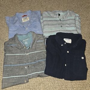 Boys Bundle Of Short Sleeve Button Up Shirts Size Large